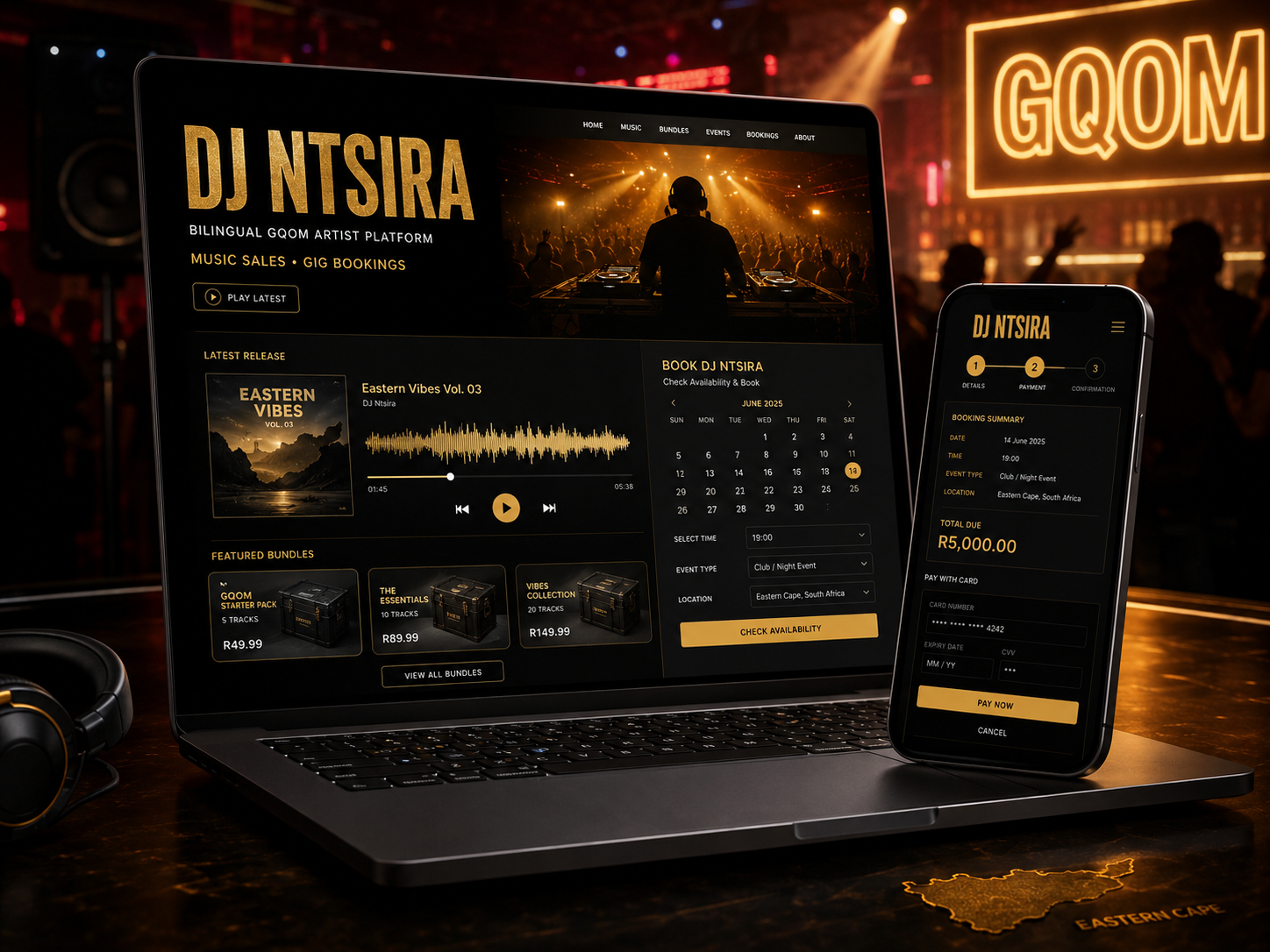 DJ Ntsira – Music Store and Gig-Booking Platform
