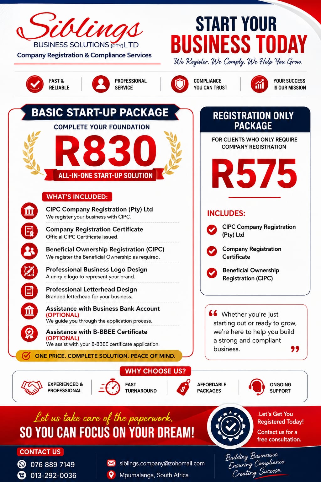 Business/Company Registration